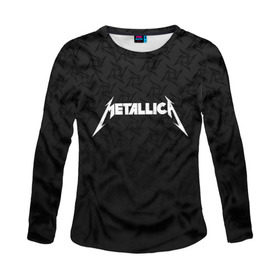 Женский лонгслив 3D с принтом METALLICA (НА СПИНЕ) , 100% полиэстер | длинные рукава, круглый вырез горловины, полуприлегающий силуэт | lindemann | lm | rammstein | rock | кристиан лоренц | линдеманн | лм | музыка | рамштайн | рок | тилль линдеманн