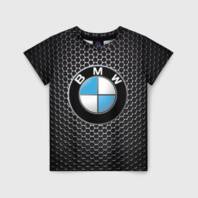 Детская футболка 3D с принтом BMW (РЕДАЧ) , 100% гипоаллергенный полиэфир | прямой крой, круглый вырез горловины, длина до линии бедер, чуть спущенное плечо, ткань немного тянется | bmw | bmw performance | m | motorsport | performance | бмв | моторспорт