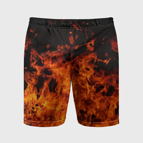 Мужские шорты спортивные с принтом Огонь ,  |  | Тематика изображения на принте: fire | flame | огонь | пламя