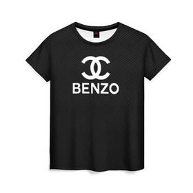 Женская футболка 3D с принтом BENZO GANG ( CARBON ) , 100% полиэфир ( синтетическое хлопкоподобное полотно) | прямой крой, круглый вырез горловины, длина до линии бедер | Тематика изображения на принте: bbt | benzo | benzo gang | big baby tape | carbon | ббт | бензо | карбон