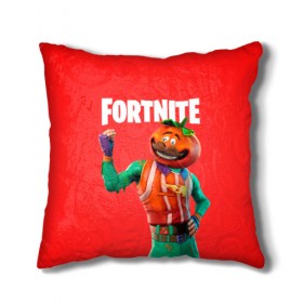 Подушка 3D с принтом Fortnite (Tomato) , наволочка – 100% полиэстер, наполнитель – холлофайбер (легкий наполнитель, не вызывает аллергию). | состоит из подушки и наволочки. Наволочка на молнии, легко снимается для стирки | fortnite | game | like | mem | skin | skins | tomato | помидор | скин | томат | форнайн | форнайт | фортнайн | фортнайт