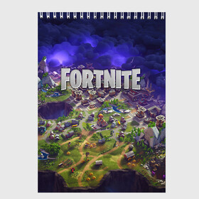 Скетчбук с принтом Fortnite , 100% бумага
 | 48 листов, плотность листов — 100 г/м2, плотность картонной обложки — 250 г/м2. Листы скреплены сверху удобной пружинной спиралью | battle | fortnite | royale | save | the | битва | королевская | стратегия | фортнайт