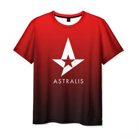 Мужская футболка 3D с принтом ASTRALIS , 100% полиэфир | прямой крой, круглый вырез горловины, длина до линии бедер | 