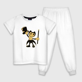 Детская пижама хлопок с принтом Bendy And The Ink Machine (62) , 100% хлопок |  брюки и футболка прямого кроя, без карманов, на брюках мягкая резинка на поясе и по низу штанин
 | 