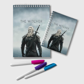 Блокнот с принтом THE WITCHER (Сериал) , 100% бумага | 48 листов, плотность листов — 60 г/м2, плотность картонной обложки — 250 г/м2. Листы скреплены удобной пружинной спиралью. Цвет линий — светло-серый
 | Тематика изображения на принте: bird | game | games | geralt | hunter | logo | monsters | series | star | the | witcher | wolf | ведьмак | волк | геральт | звезда | игра | игры | лого | медальон | монстры | охотник | птица | сериал | символ