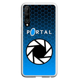 Чехол для Honor P30 с принтом PORTAL , Силикон | Область печати: задняя сторона чехла, без боковых панелей | glados | half life. | portal | пиктограммы | портал | телепорт