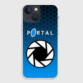 Чехол для iPhone 13 mini с принтом PORTAL ,  |  | Тематика изображения на принте: glados | half life. | portal | пиктограммы | портал | телепорт