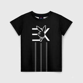 Детская футболка 3D с принтом EGOR KREED x Rabbit , 100% гипоаллергенный полиэфир | прямой крой, круглый вырез горловины, длина до линии бедер, чуть спущенное плечо, ткань немного тянется | Тематика изображения на принте: black | egor | hip | hop | inc | kreed | logo | pop | rap | star | team | алых | грехи | егор | знают | крид | лого | миллион | настроения | они | поп | роз | рэп | самая | символ | хип | холостяк | хоп | цвет | черный | что