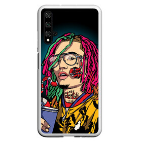 Чехол для Honor 20 с принтом Lil Pump , Силикон | Область печати: задняя сторона чехла, без боковых панелей | Тематика изображения на принте: esskeetit | gazzy garcia | gucci gang | lil pump | lilpump | газзи гарсия | лил памп | рэп | рэпер | эшкере