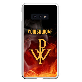 Чехол для Samsung S10E с принтом POWERWOLF , Силикон | Область печати: задняя сторона чехла, без боковых панелей | Тематика изображения на принте: powerwolf | wolf | метал | пауэр метал. | повервольф | поверфульф | рок | хэви металб