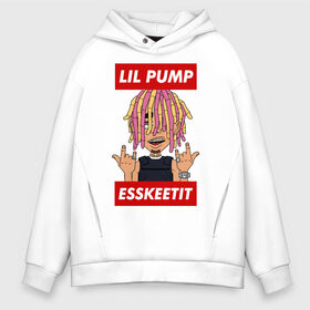 Мужское худи Oversize хлопок с принтом Lil Pump , френч-терри — 70% хлопок, 30% полиэстер. Мягкий теплый начес внутри —100% хлопок | боковые карманы, эластичные манжеты и нижняя кромка, капюшон на магнитной кнопке | esskeetit | gazzy garcia | gucci gang | lil pump | lilpump | газзи гарсия | лил памп | рэп | рэпер | эшкере