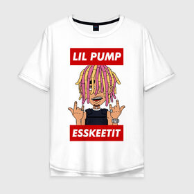 Мужская футболка хлопок Oversize с принтом Lil Pump , 100% хлопок | свободный крой, круглый ворот, “спинка” длиннее передней части | esskeetit | gazzy garcia | gucci gang | lil pump | lilpump | газзи гарсия | лил памп | рэп | рэпер | эшкере