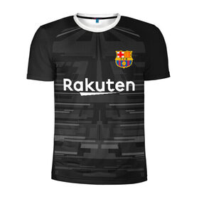Мужская футболка 3D спортивная с принтом Barcelona away gk 19-20 , 100% полиэстер с улучшенными характеристиками | приталенный силуэт, круглая горловина, широкие плечи, сужается к линии бедра | barcelona | champions league | spain | ter stegen | барселона | испания | лига чемпионов | тер штеген