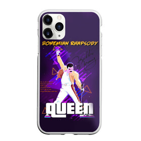 Чехол для iPhone 11 Pro матовый с принтом Queen , Силикон |  | bohemian | brian | freddie | john | mercury | must go on | queen | rhapsody | roger | taylor | the miracle | the show | богемская | рапсодия | роджер тейлор | фредди меркьюри