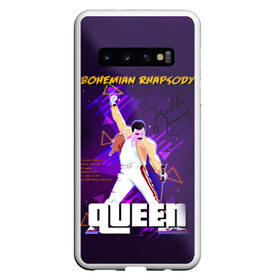 Чехол для Samsung Galaxy S10 с принтом Queen , Силикон | Область печати: задняя сторона чехла, без боковых панелей | bohemian | brian | freddie | john | mercury | must go on | queen | rhapsody | roger | taylor | the miracle | the show | богемская | рапсодия | роджер тейлор | фредди меркьюри