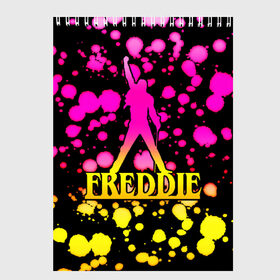 Скетчбук с принтом Freddie , 100% бумага
 | 48 листов, плотность листов — 100 г/м2, плотность картонной обложки — 250 г/м2. Листы скреплены сверху удобной пружинной спиралью | bohemian | brian | freddie | john | mercury | must go on | queen | rhapsody | roger | taylor | the miracle | the show | богемская | рапсодия | роджер тейлор | фредди меркьюри