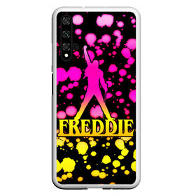 Чехол для Honor 20 с принтом Freddie , Силикон | Область печати: задняя сторона чехла, без боковых панелей | bohemian | brian | freddie | john | mercury | must go on | queen | rhapsody | roger | taylor | the miracle | the show | богемская | рапсодия | роджер тейлор | фредди меркьюри