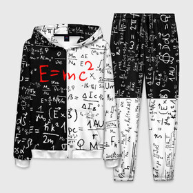 Мужской костюм 3D с принтом E=mc2 , 100% полиэстер | Манжеты и пояс оформлены тканевой резинкой, двухслойный капюшон со шнурком для регулировки, карманы спереди | emc 2 | emc2 | знаменитые формулы | физика | формулы | эйнштейн