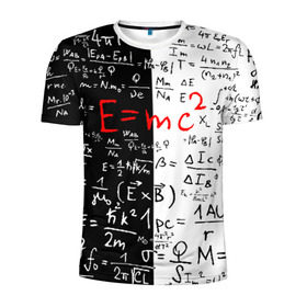 Мужская футболка 3D спортивная с принтом E=mc2 , 100% полиэстер с улучшенными характеристиками | приталенный силуэт, круглая горловина, широкие плечи, сужается к линии бедра | emc 2 | emc2 | знаменитые формулы | физика | формулы | эйнштейн