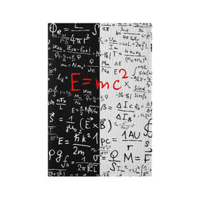 Обложка для паспорта матовая кожа с принтом E=mc2 , натуральная матовая кожа | размер 19,3 х 13,7 см; прозрачные пластиковые крепления | emc 2 | emc2 | знаменитые формулы | физика | формулы | эйнштейн