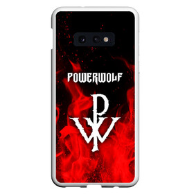 Чехол для Samsung S10E с принтом POWERWOLF , Силикон | Область печати: задняя сторона чехла, без боковых панелей | powerwolf | wolf | метал | пауэр метал. | повервольф | поверфульф | рок | хэви металб