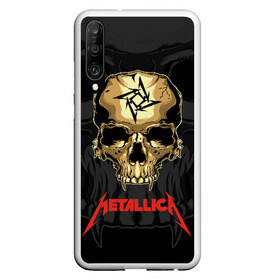 Чехол для Honor P30 с принтом Metallica , Силикон | Область печати: задняя сторона чехла, без боковых панелей | Тематика изображения на принте: american | james hetfield | kirk hammett | l | metal band | metallic | metallica | music | robot | rock | scales | sitting | skeleton | skull | throne | американская | джеймс хетфилд | кирк хэмметт | ларс ульрих | логотип | метал группа | металл