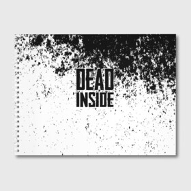 Альбом для рисования с принтом Dead Inside , 100% бумага
 | матовая бумага, плотность 200 мг. | Тематика изображения на принте: dead | dota | inside | аниме | внутри | гуль | дэд | инсайд | мертвец | мертвый | токийский