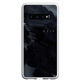 Чехол для Samsung Galaxy S10 с принтом DARK - No Future (На Спине) , Силикон | Область печати: задняя сторона чехла, без боковых панелей | 1921 | 1953 | 1986 | 2019 | 2052 | dark | future | jonas | logo | mikkel | mundus | no future | portal | sic | будущего | йонас | лого | логотип | миккель | надпись | нет | портал | сериал | сериалы | символ | тьма