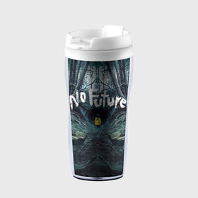 Термокружка-непроливайка с принтом ТЬМА - No Future , внутренняя часть — пищевой пластик, наружная часть — прозрачный пластик, между ними — полиграфическая вставка с рисунком | объем — 350 мл, герметичная крышка | 1921 | 1953 | 1986 | 2019 | 2052 | dark | future | jonas | logo | mikkel | mundus | no future | portal | sic | будущего | йонас | лого | логотип | миккель | надпись | нет | портал | сериал | сериалы | символ | тьма