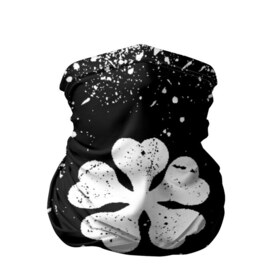 Бандана-труба 3D с принтом ЧЁРНЫЙ КЛЕВЕР , 100% полиэстер, ткань с особыми свойствами — Activecool | плотность 150‒180 г/м2; хорошо тянется, но сохраняет форму | asta | black bull | black clover | bull | clover | аста | бык | клевер | чёрный бык | чёрный клевер