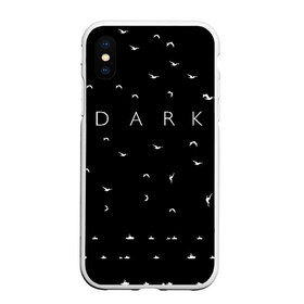 Чехол для iPhone XS Max матовый с принтом DARK - Birds (Тьма) , Силикон | Область печати: задняя сторона чехла, без боковых панелей | 1921 | 1953 | 1986 | 2019 | 2052 | dark | future | jonas | logo | mikkel | mundus | no future | portal | sic | будущего | йонас | лого | логотип | миккель | надпись | нет | портал | сериал | сериалы | символ | тьма