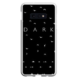 Чехол для Samsung S10E с принтом DARK - Birds (Тьма) , Силикон | Область печати: задняя сторона чехла, без боковых панелей | 1921 | 1953 | 1986 | 2019 | 2052 | dark | future | jonas | logo | mikkel | mundus | no future | portal | sic | будущего | йонас | лого | логотип | миккель | надпись | нет | портал | сериал | сериалы | символ | тьма