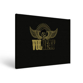 Холст прямоугольный с принтом Volbeat , 100% ПВХ |  | groove metal | hardcore | psychobilly | volbeat | волбит