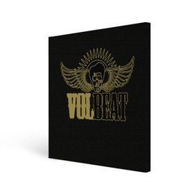Холст квадратный с принтом Volbeat , 100% ПВХ |  | groove metal | hardcore | psychobilly | volbeat | волбит