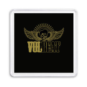 Магнит 55*55 с принтом Volbeat , Пластик | Размер: 65*65 мм; Размер печати: 55*55 мм | groove metal | hardcore | psychobilly | volbeat | волбит