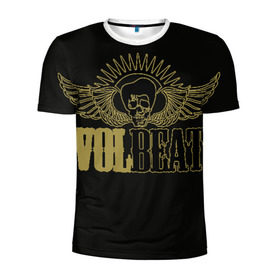 Мужская футболка 3D спортивная с принтом Volbeat , 100% полиэстер с улучшенными характеристиками | приталенный силуэт, круглая горловина, широкие плечи, сужается к линии бедра | groove metal | hardcore | psychobilly | volbeat | волбит