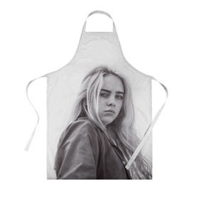 Фартук 3D с принтом BILLIE EILISH , 100% полиэстер | общий размер — 65 х 85 см, ширина нагрудника — 26 см, горловина — 53 см, длина завязок — 54 см, общий обхват в поясе — 173 см. Принт на завязках и на горловине наносится с двух сторон, на основной части фартука — только с внешней стороны | ayelish | bad guy | bellyache | bilie eilish | bilie elish | billie | billie eilish | eilish | electronic | elish | music | били айлиш | билли айлиш | эйлиш | элиш