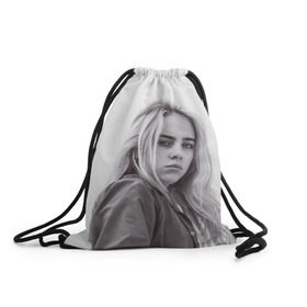 Рюкзак-мешок 3D с принтом BILLIE EILISH , 100% полиэстер | плотность ткани — 200 г/м2, размер — 35 х 45 см; лямки — толстые шнурки, застежка на шнуровке, без карманов и подкладки | ayelish | bad guy | bellyache | bilie eilish | bilie elish | billie | billie eilish | eilish | electronic | elish | music | били айлиш | билли айлиш | эйлиш | элиш