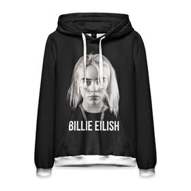 Мужская толстовка 3D с принтом BILLIE EILISH , 100% полиэстер | двухслойный капюшон со шнурком для регулировки, мягкие манжеты на рукавах и по низу толстовки, спереди карман-кенгуру с мягким внутренним слоем. | ayelish | bad guy | bellyache | bilie eilish | bilie elish | billie | billie eilish | eilish | electronic | elish | music | били айлиш | билли айлиш | эйлиш | элиш