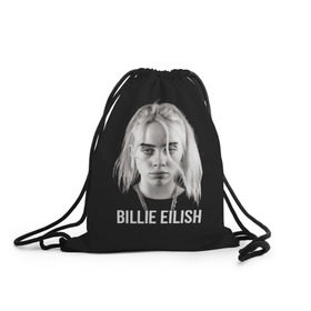 Рюкзак-мешок 3D с принтом BILLIE EILISH , 100% полиэстер | плотность ткани — 200 г/м2, размер — 35 х 45 см; лямки — толстые шнурки, застежка на шнуровке, без карманов и подкладки | ayelish | bad guy | bellyache | bilie eilish | bilie elish | billie | billie eilish | eilish | electronic | elish | music | били айлиш | билли айлиш | эйлиш | элиш