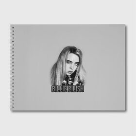 Альбом для рисования с принтом BILLIE EILISH , 100% бумага
 | матовая бумага, плотность 200 мг. | ayelish | bad guy | bellyache | bilie eilish | bilie elish | billie | billie eilish | eilish | electronic | elish | music | били айлиш | билли айлиш | эйлиш | элиш