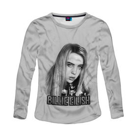 Женский лонгслив 3D с принтом BILLIE EILISH , 100% полиэстер | длинные рукава, круглый вырез горловины, полуприлегающий силуэт | ayelish | bad guy | bellyache | bilie eilish | bilie elish | billie | billie eilish | eilish | electronic | elish | music | били айлиш | билли айлиш | эйлиш | элиш