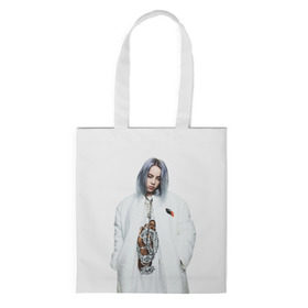 Сумка 3D повседневная с принтом BILLIE EILISH , 100% полиэстер | Плотность: 200 г/м2; Размер: 34×35 см; Высота лямок: 30 см | ayelish | bad guy | bellyache | bilie eilish | bilie elish | billie | billie eilish | eilish | electronic | elish | music | били айлиш | билли айлиш | эйлиш | элиш