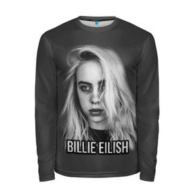 Мужской лонгслив 3D с принтом BILLIE EILISH , 100% полиэстер | длинные рукава, круглый вырез горловины, полуприлегающий силуэт | ayelish | bad guy | bellyache | bilie eilish | bilie elish | billie | billie eilish | eilish | electronic | elish | music | били айлиш | билли айлиш | эйлиш | элиш