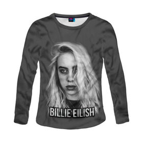 Женский лонгслив 3D с принтом BILLIE EILISH , 100% полиэстер | длинные рукава, круглый вырез горловины, полуприлегающий силуэт | ayelish | bad guy | bellyache | bilie eilish | bilie elish | billie | billie eilish | eilish | electronic | elish | music | били айлиш | билли айлиш | эйлиш | элиш