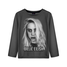 Детский лонгслив 3D с принтом BILLIE EILISH , 100% полиэстер | длинные рукава, круглый вырез горловины, полуприлегающий силуэт
 | ayelish | bad guy | bellyache | bilie eilish | bilie elish | billie | billie eilish | eilish | electronic | elish | music | били айлиш | билли айлиш | эйлиш | элиш