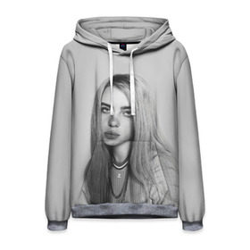 Мужская толстовка 3D с принтом BILLIE EILISH , 100% полиэстер | двухслойный капюшон со шнурком для регулировки, мягкие манжеты на рукавах и по низу толстовки, спереди карман-кенгуру с мягким внутренним слоем. | ayelish | bad guy | bellyache | bilie eilish | bilie elish | billie | billie eilish | eilish | electronic | elish | music | били айлиш | билли айлиш | эйлиш | элиш