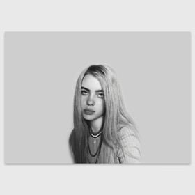 Поздравительная открытка с принтом BILLIE EILISH , 100% бумага | плотность бумаги 280 г/м2, матовая, на обратной стороне линовка и место для марки
 | Тематика изображения на принте: ayelish | bad guy | bellyache | bilie eilish | bilie elish | billie | billie eilish | eilish | electronic | elish | music | били айлиш | билли айлиш | эйлиш | элиш