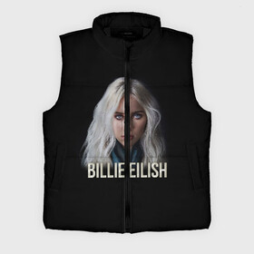 Мужской жилет утепленный 3D с принтом BILLIE EILISH ,  |  | ayelish | bad guy | bellyache | bilie eilish | bilie elish | billie | billie eilish | eilish | electronic | elish | music | били айлиш | билли айлиш | эйлиш | элиш