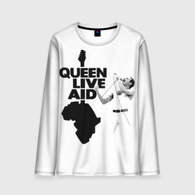 Мужской лонгслив 3D с принтом Queen LIVE AID , 100% полиэстер | длинные рукава, круглый вырез горловины, полуприлегающий силуэт | bohemian | brian | freddie | john | mercury | must go on | queen | rhapsody | roger | taylor | the miracle | the show | богемская | рапсодия | роджер тейлор | фредди меркьюри